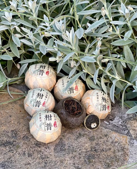 Шу пуер в мандарині