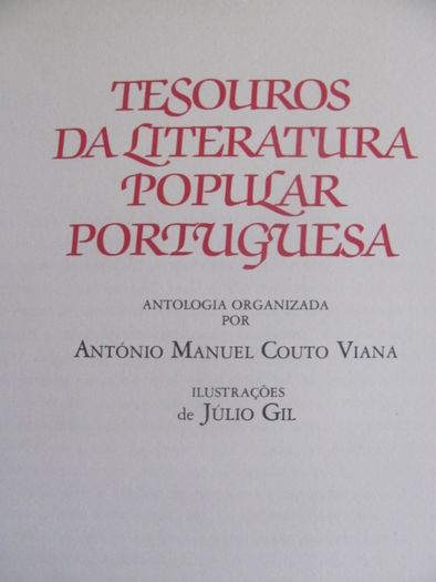 Tesouros da Literatura Popular Portuguesa