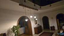 Lampa z drewna, led, żarówki, rękodzieło