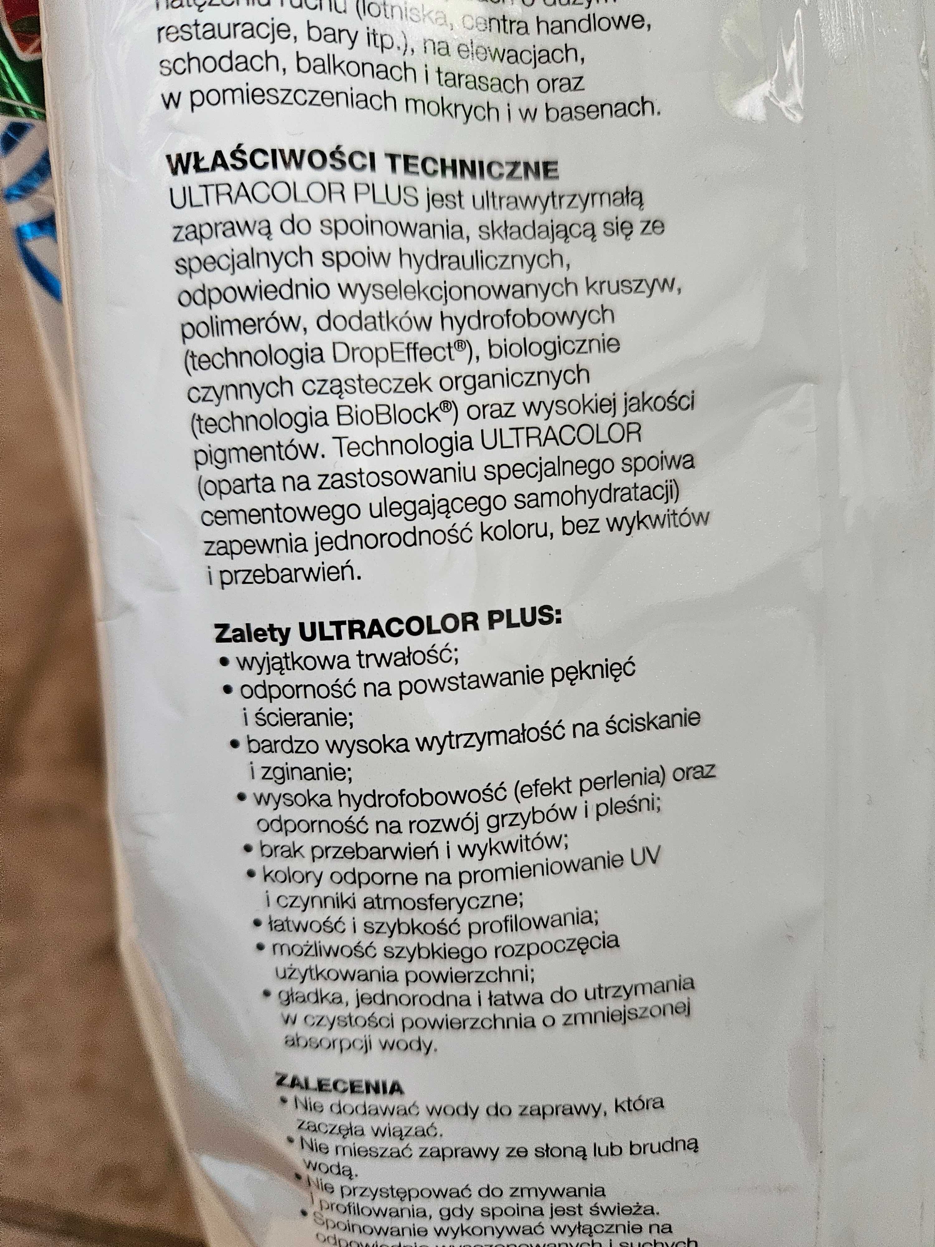 Ultracolor plus fuga cementowa prawie 2 kg