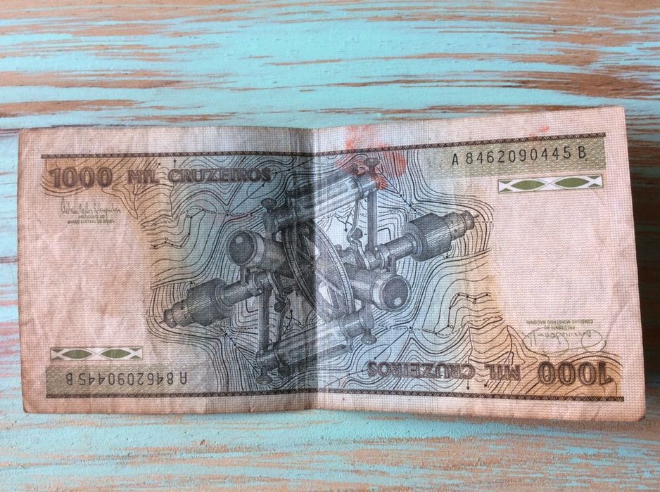 Nota 1000 cruzeiros Brazil