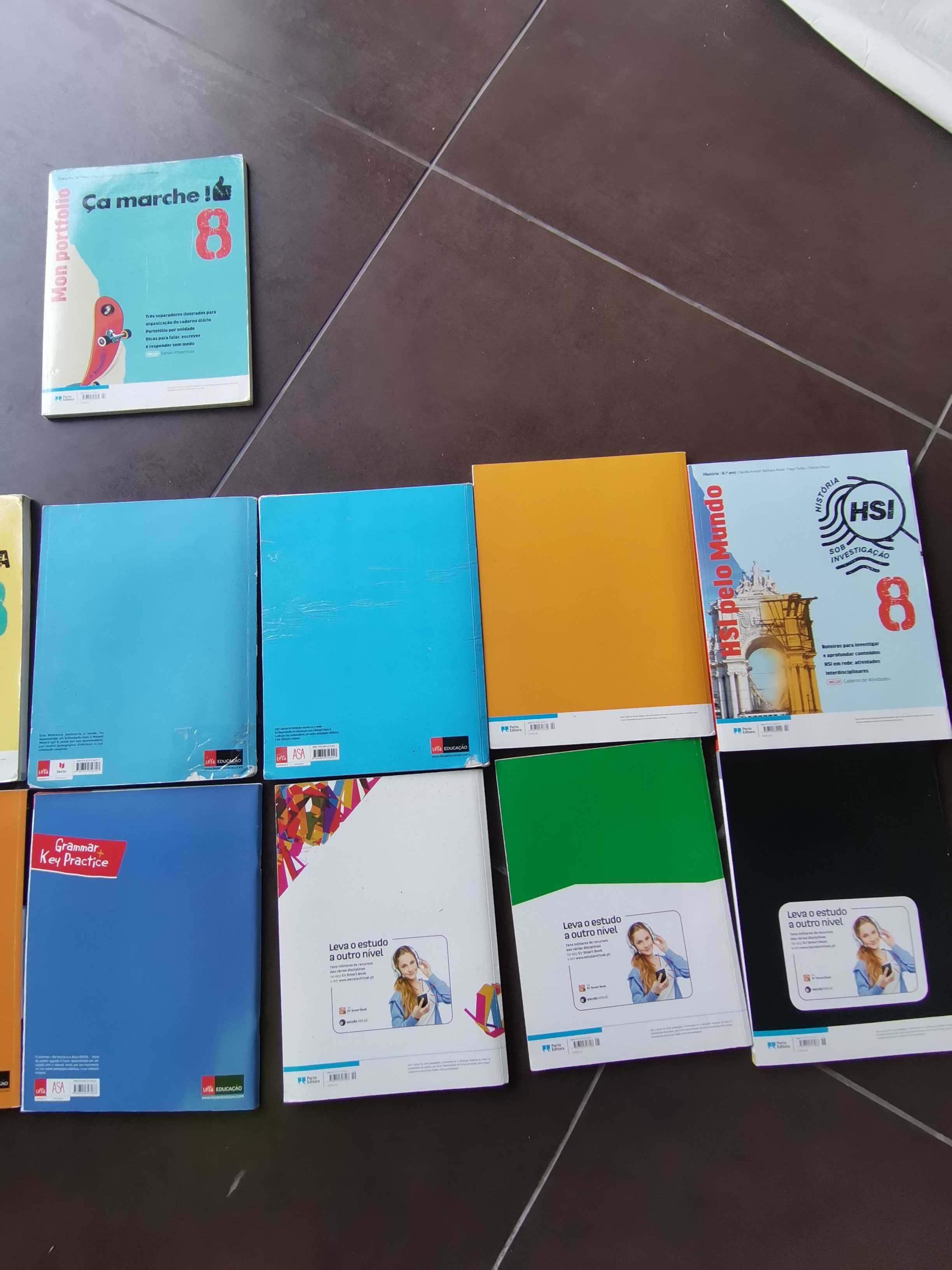 Manuais e Livros de Fichas do 8° Ano