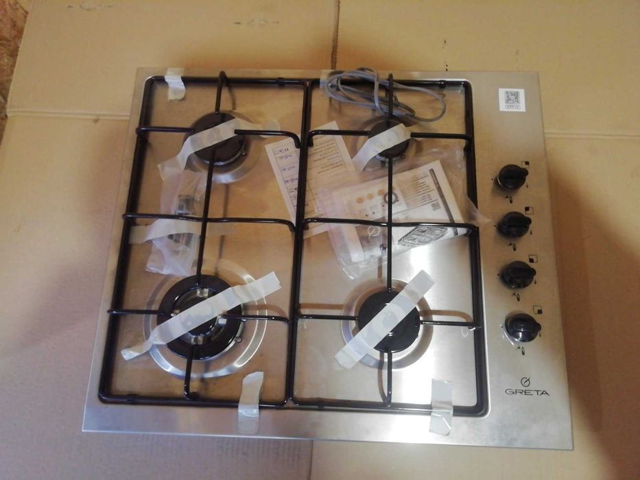 Варочная поверхность газовая GRETA СВ-4 (ВП4) нержавеющая сталь.