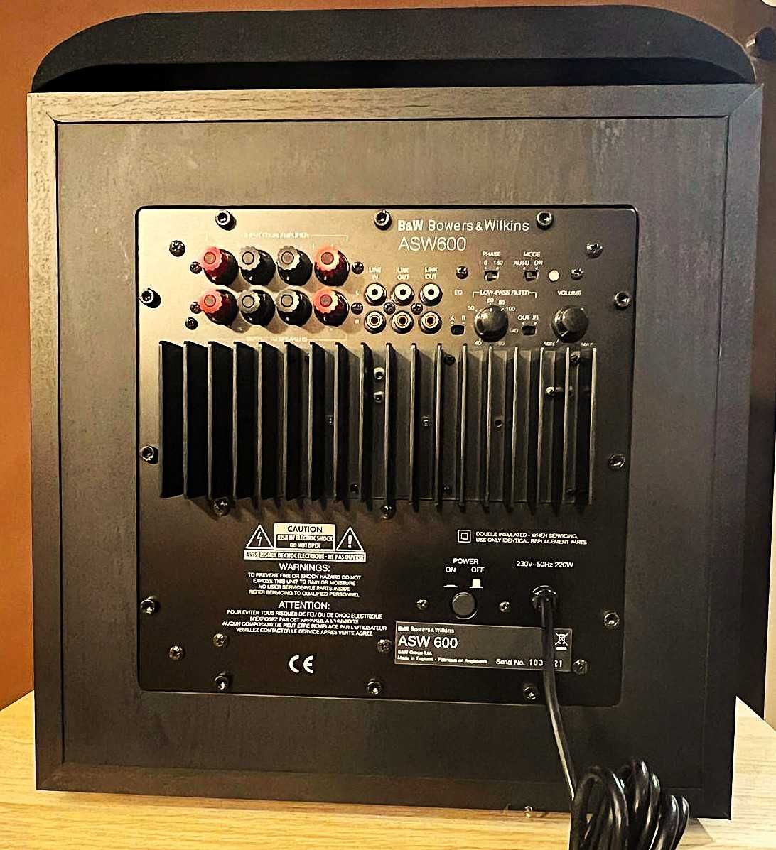 B&W ASW 600 close box - subwoofer de excelência igual a novo