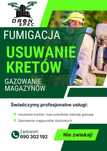Gazowanie zboża/magazynów, Fumigacja, usuwanie kretów/karczowników