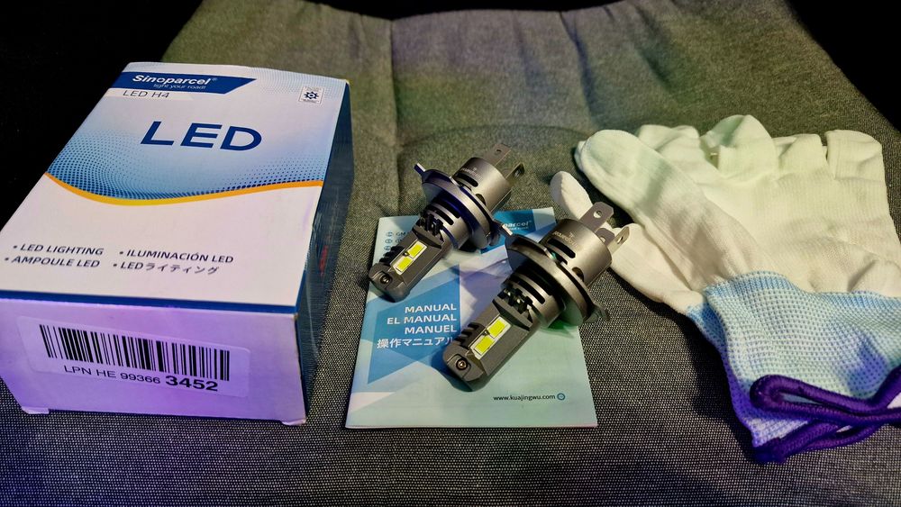 Żarówki Led Samochodowe H4 10000 LM Sinoparcel Nowe Tanio