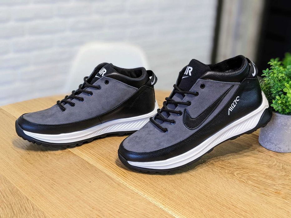Зимові чоловічі кросівки Nike force ШКІРА топ якість ,теплі!!