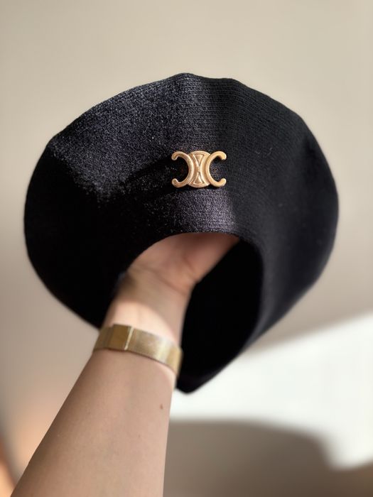 Beret damski czarny