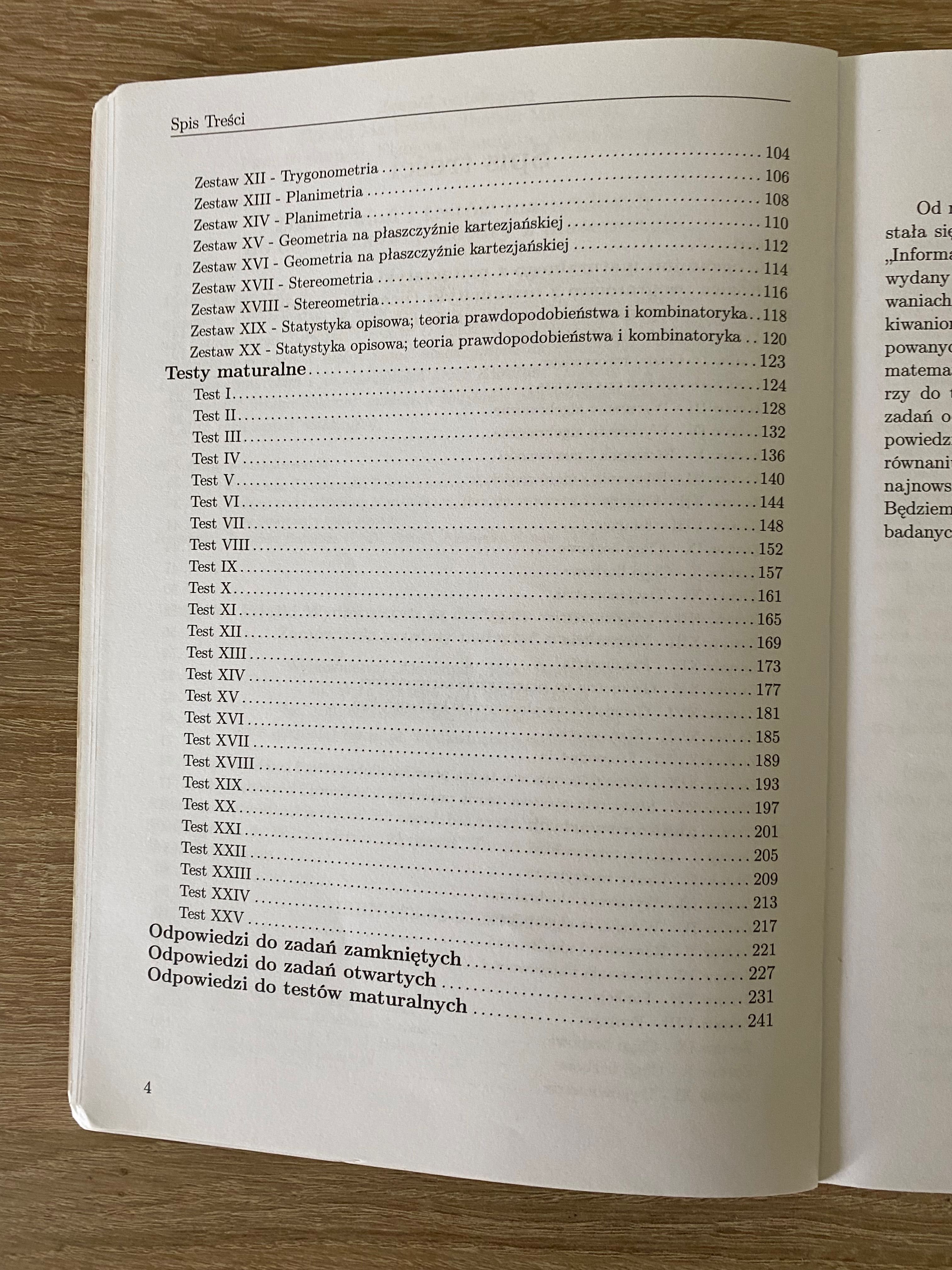 Testy maturalne matematyka poziom podstawowy