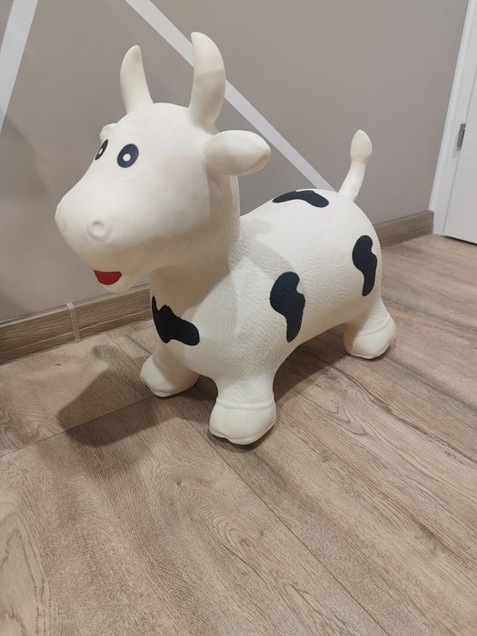 Jamara 460318 Krowa odbijająca się zwierzę skakanka jeździk skoczek