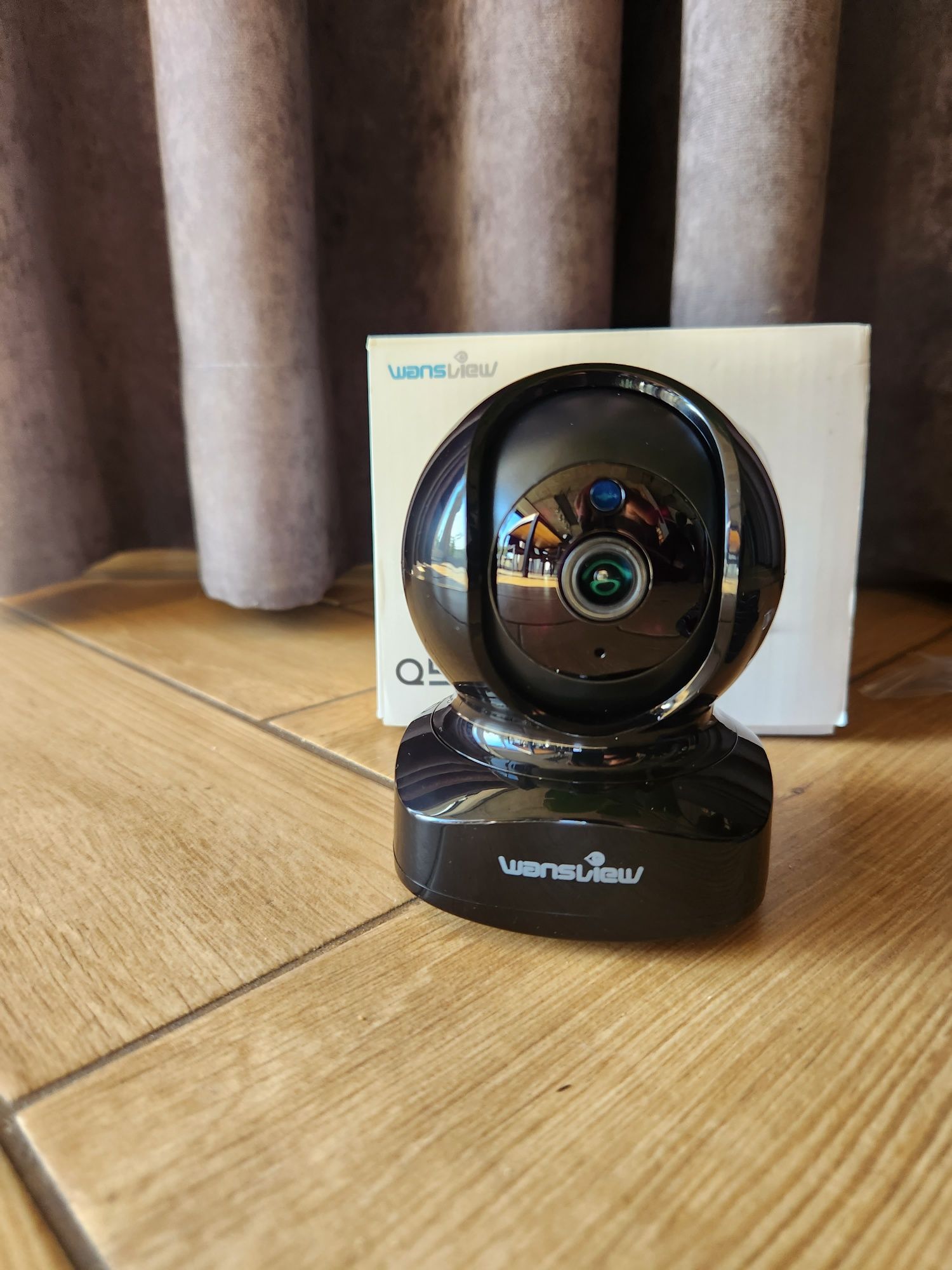 wansview Kamera Q5 WLAN IP, Czarna do monitoringu wewnątrz, niania ele