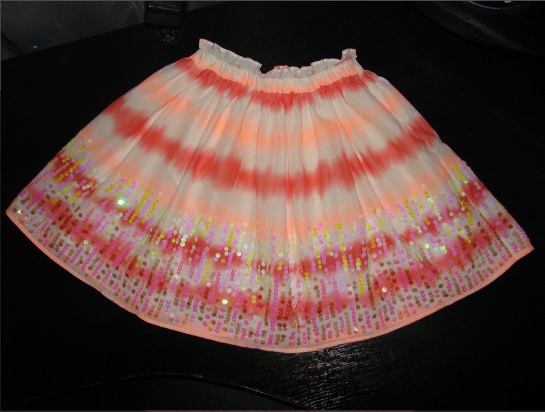 новая шикарная юбка градиент H&M 9-10 лет котон Сток
