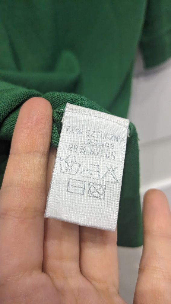 Sweterek bluzka zielona wiosenna solar elegancka s 36 rękaw 3/4