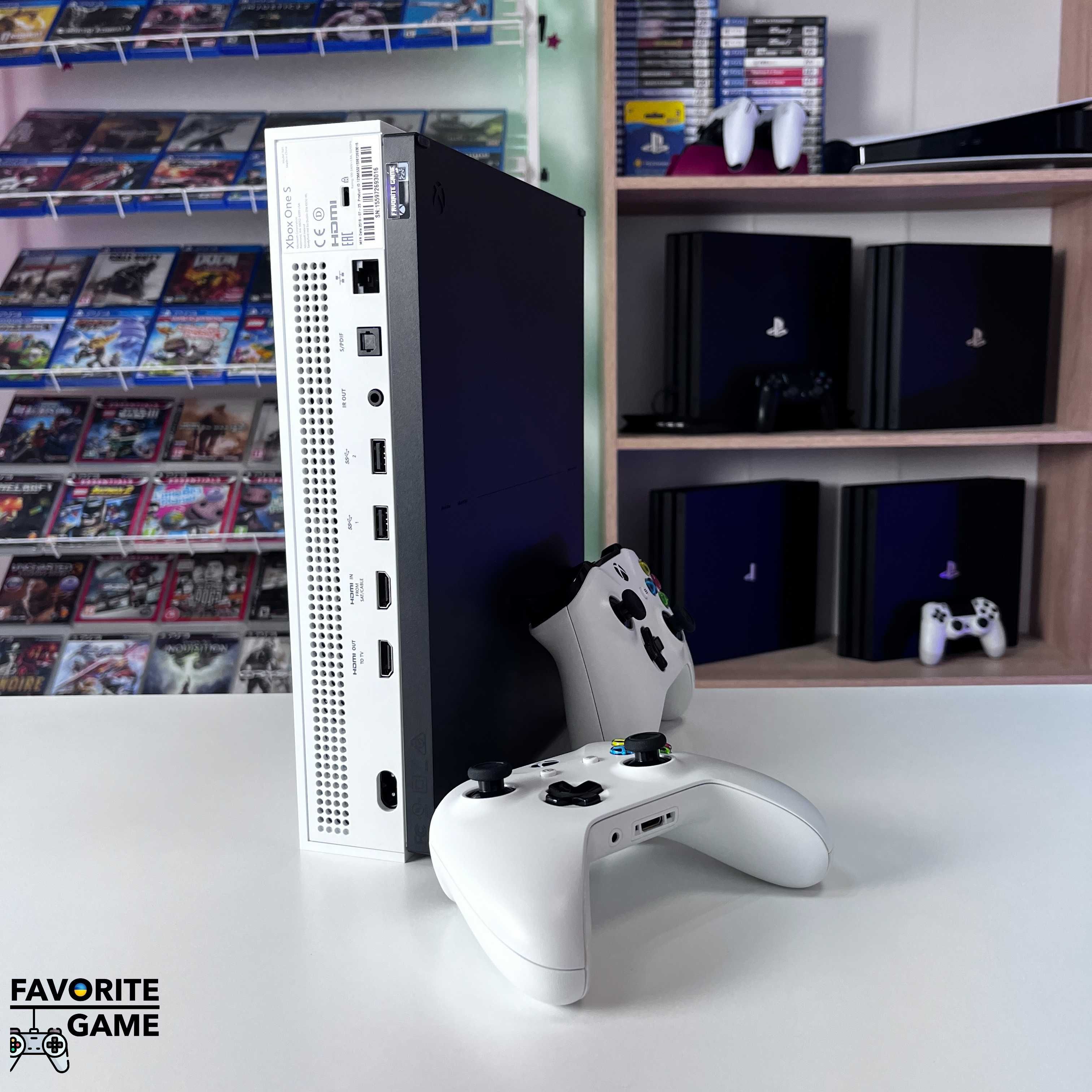 Xbox One S 500GB + 450 ігор + Гарантія / Два джойстика / Доставка Київ