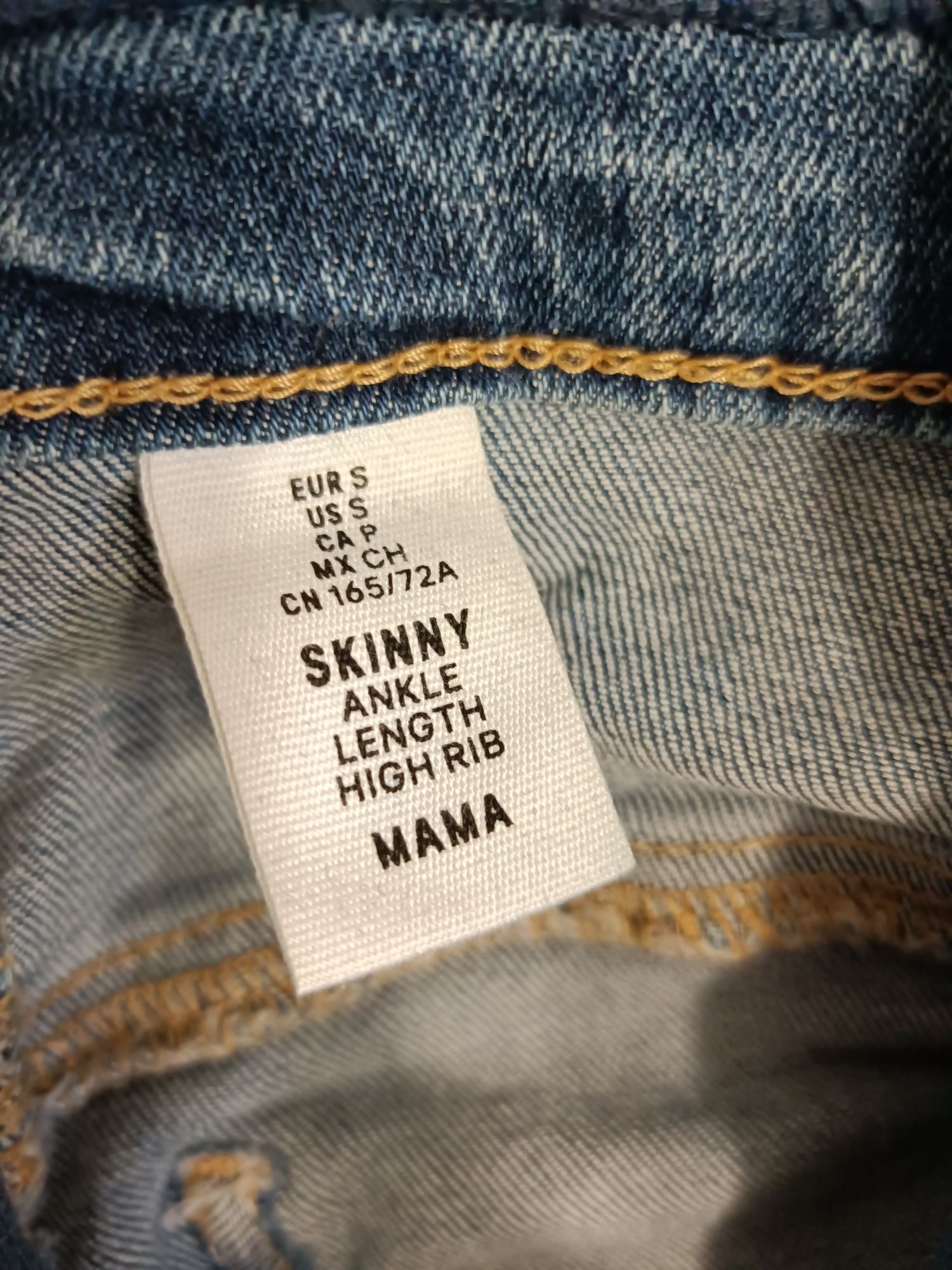 Spodnie jeansy ciążowe H&M rozmiar S