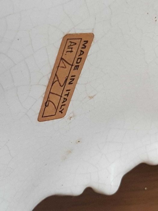 Terrina Centro Mesa Antiga Porcelana Capodimonte-Made in Italy