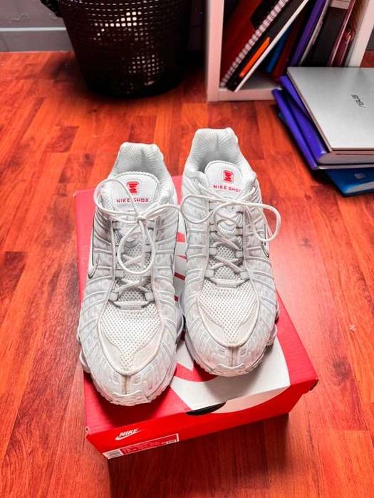 Buty meskie Mokasyny Nike_Shox_White R.45