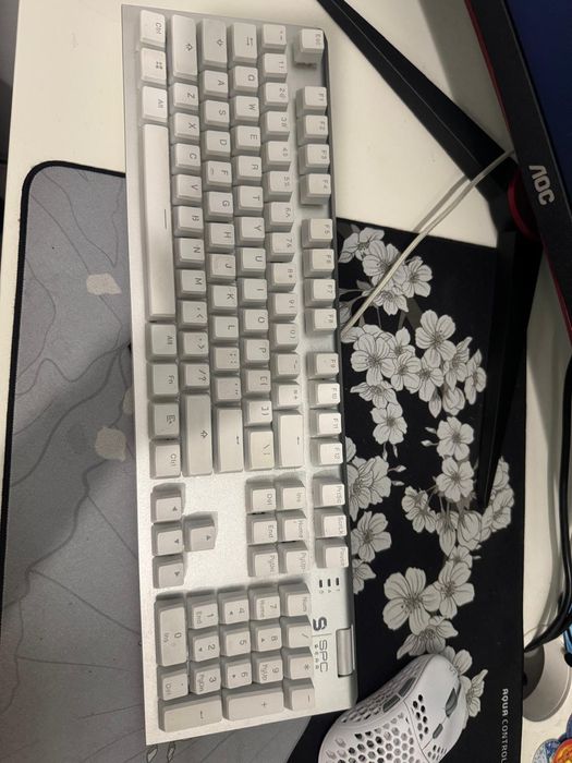 Klawiatura mechaniczna SPC GEAR GK650k biała Omnis Kailh Blue Onyx