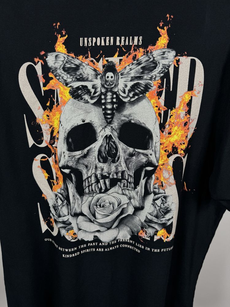 River Island t-shirt czarna koszulka L