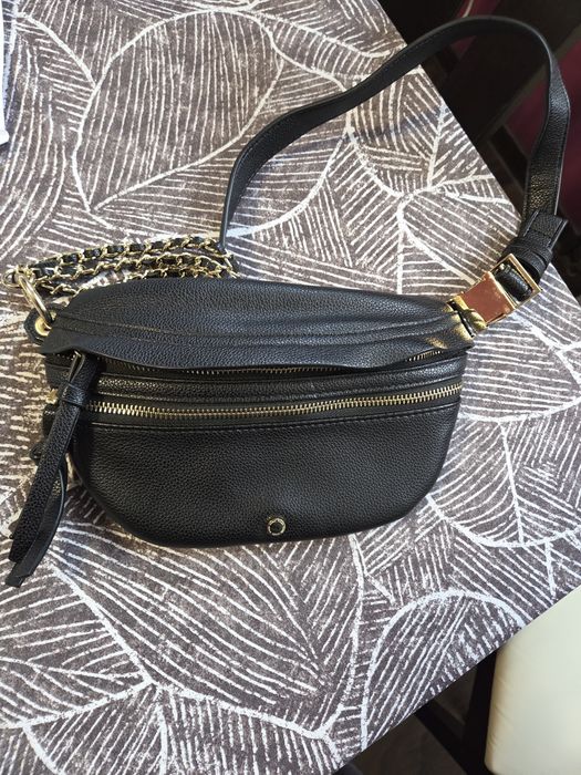 Saszetka nerka skórzana Ochnik damska