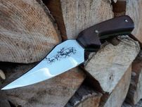 Nóż turystyczny myśliwski ręcznie robiony finka Bowie custom Bushcraft