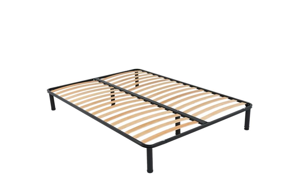 Stelaż do łóżka 160x200 – nowy, metalowa rama + 32 listwy bukowe