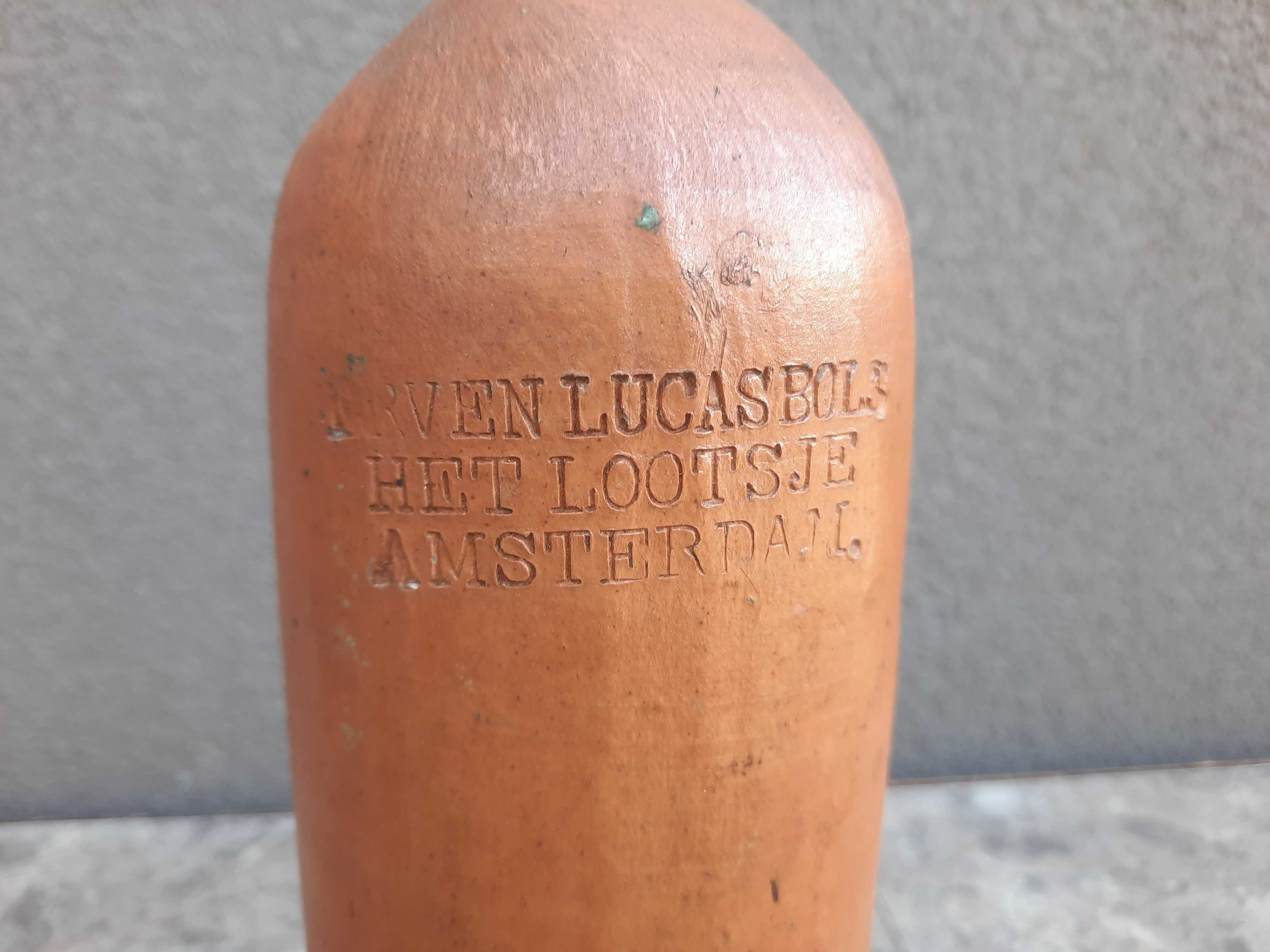 Stara ceramiczna butla Erven Lucas Bols Amsterdam