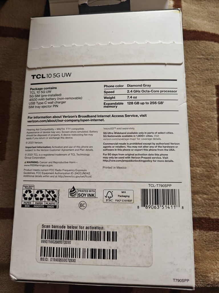 Tcl 10 5g смартфон телефон