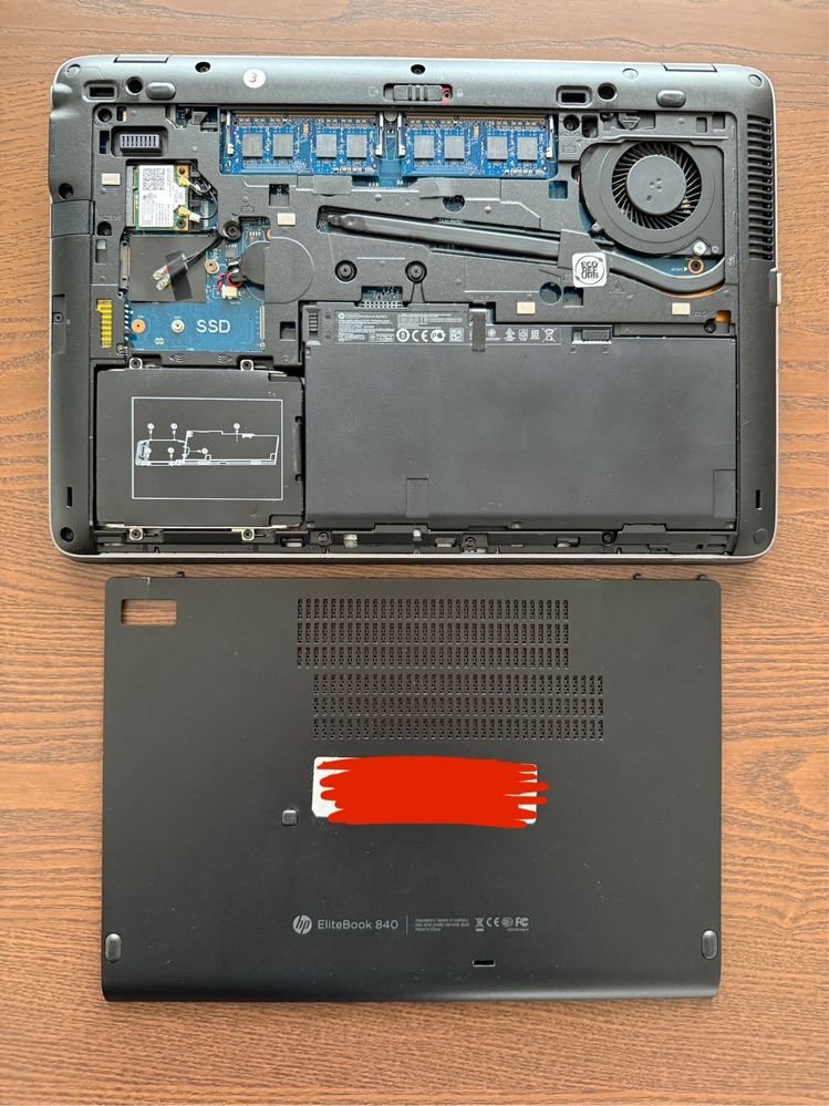 Computador portátil HP Elitebook 840 250Gb
