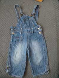 Spodnie jeansowe ogrodniczki Tommy Hilfiger 86/92