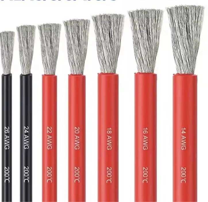 Кабель Силіконовий AWG 10 AWG 12 AWG 14 AWG 16 AWG 18 AWG7 ОПТОВА ЦІНА