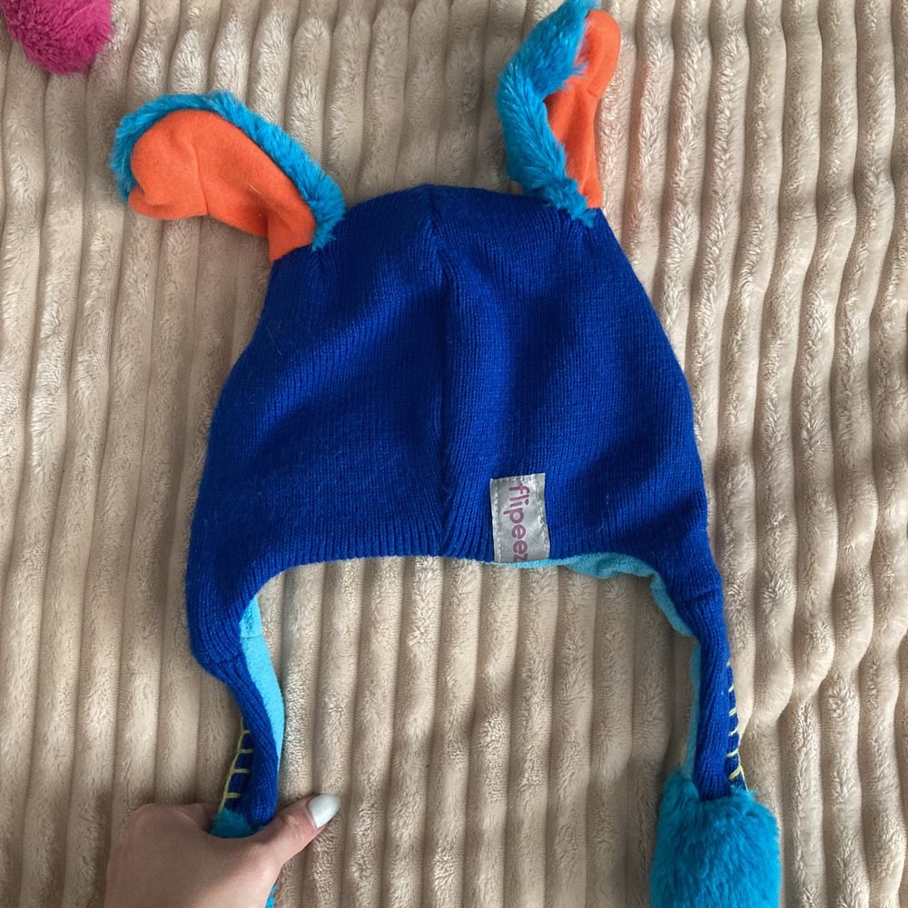 Шапка інтерактивна дитяча  Flipeez собачка синяя живая