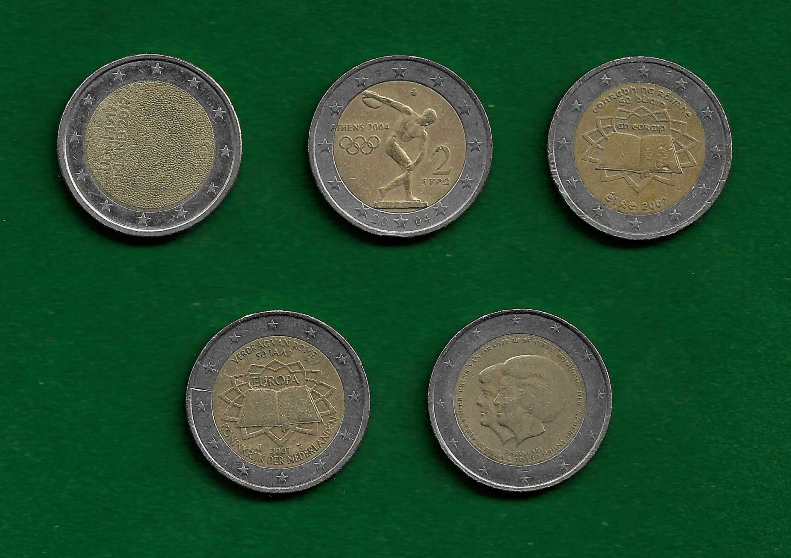 11 Moedas Comemorativas de 2 Euros - ESTRANGEIRAS