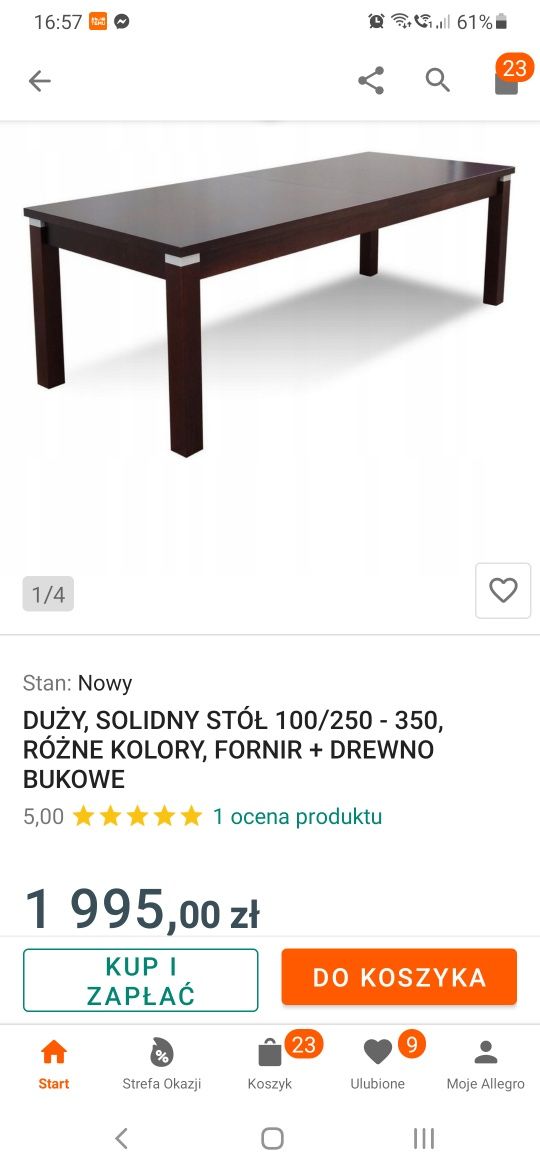 Sprzedam duży stół