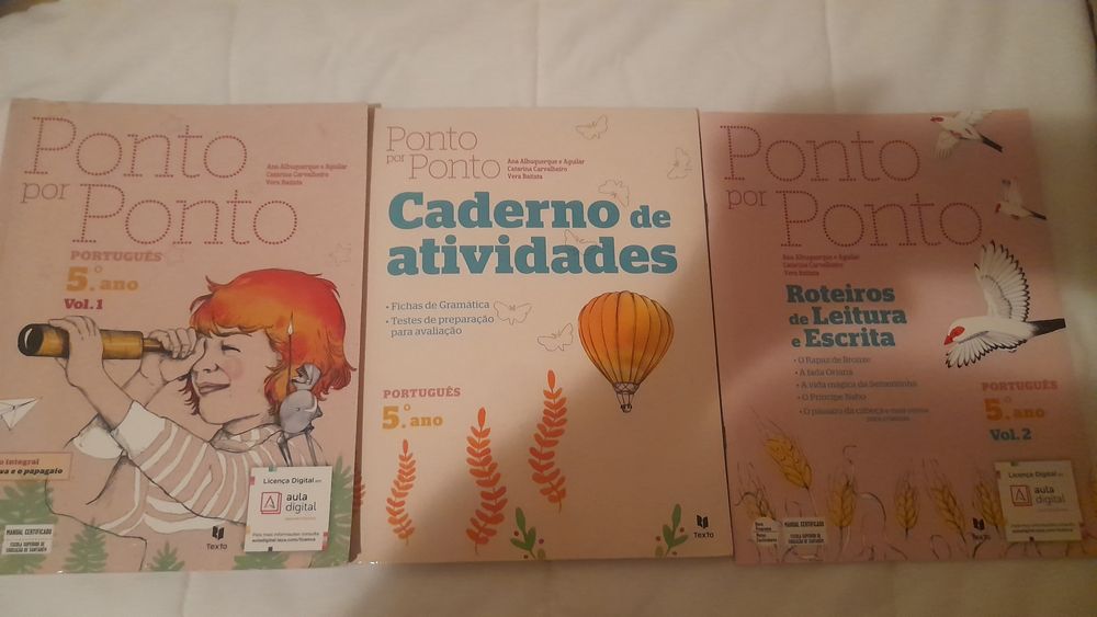 Livros de Português 5. ano "Ponto por ponto"t