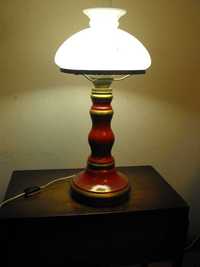Porcelanowa lampa w stylu lampy naftowej sygnowana. Dostawa gratis