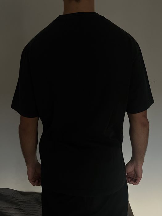 Air Jordan x Nike koszulka z nadrukiem czarna z krótkim rękawem