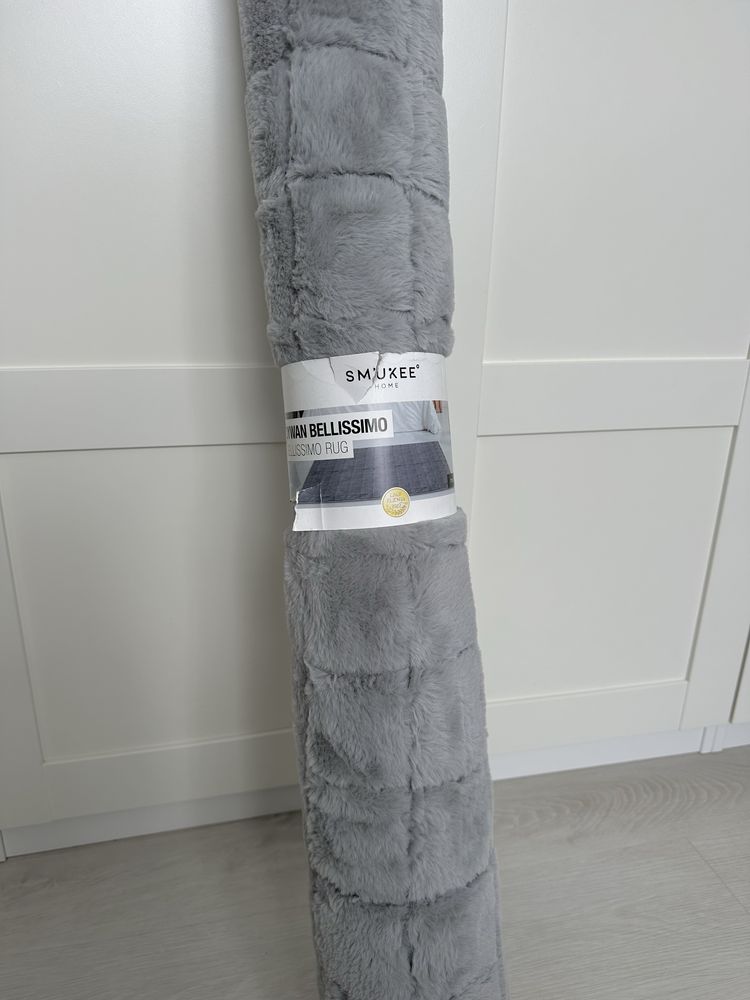 Dywan duży szary ikea jysk smukee leroy merlin