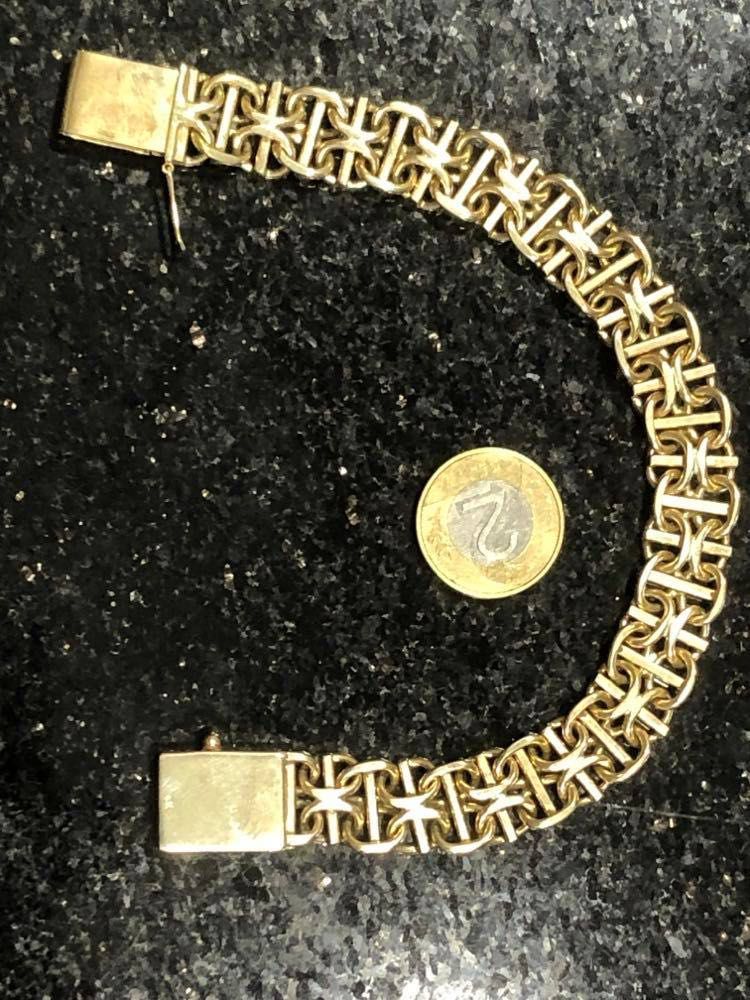 złota bransoleta zloto drabinka bransoletka 54,2g  585 14k