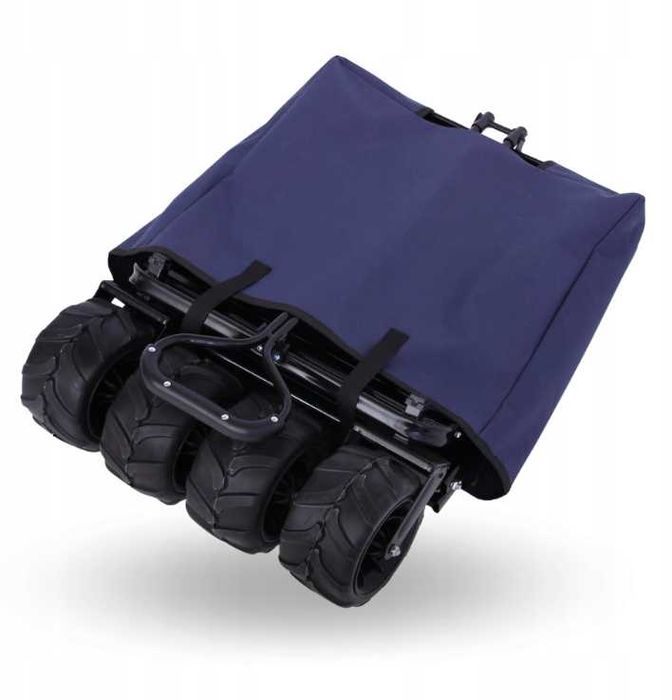 Wózek Transportowy Plażowy Składany 95 L Ogrodowy Turystyczny Łazik