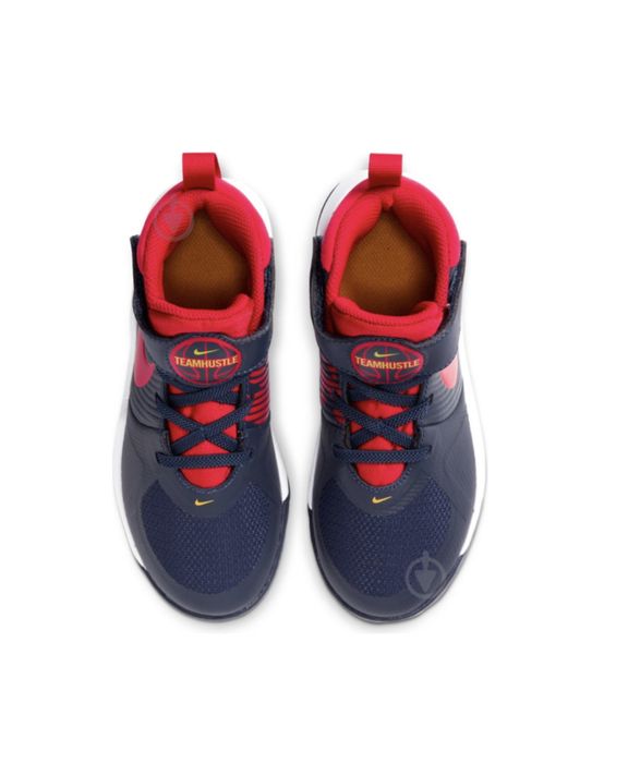 Дитячі кросівки хайтопи на липучці nike на хлопчика, темно-сині 30р