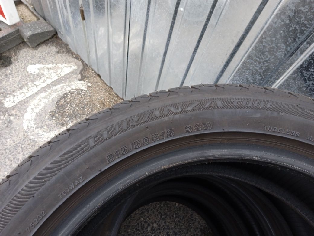 Opony letnie 215/50/18 Bridgestone 2020r 7mm Super stan! Z Niemiec