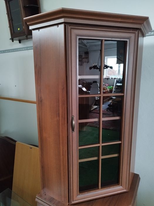 witryna narożna wysoka Antyk Vintage