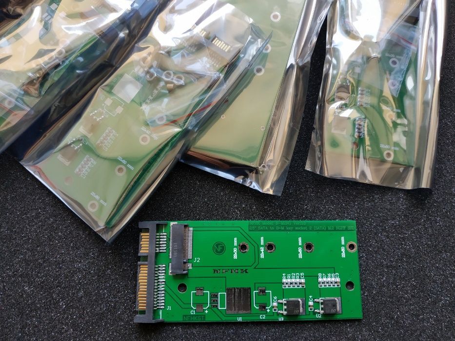 Переходник M.2, адаптер 2.5" SATA B+M key M.2 NGFF SSD (Новый)