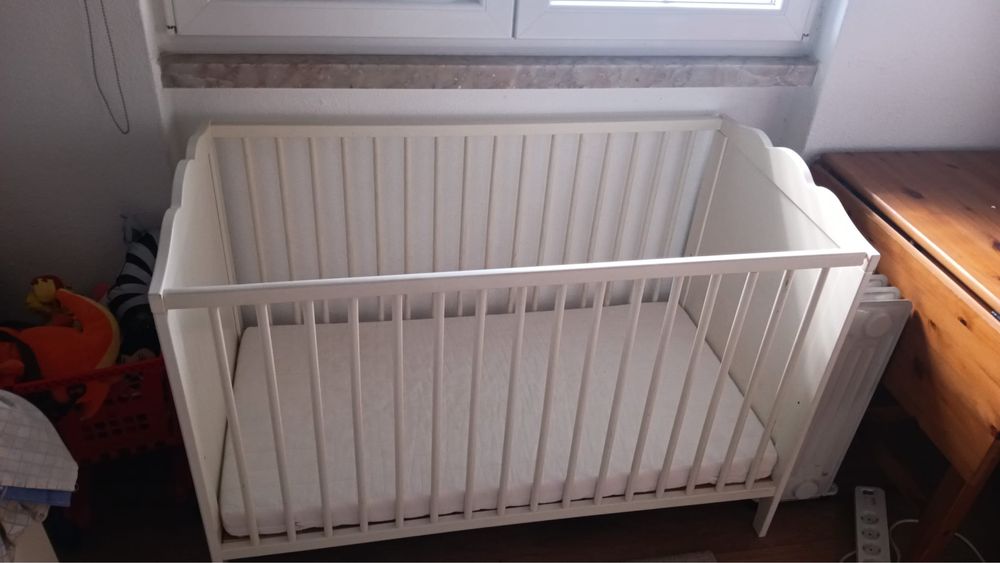 Ikea SMÅGÖRA Berço, branco, 60x120 cm