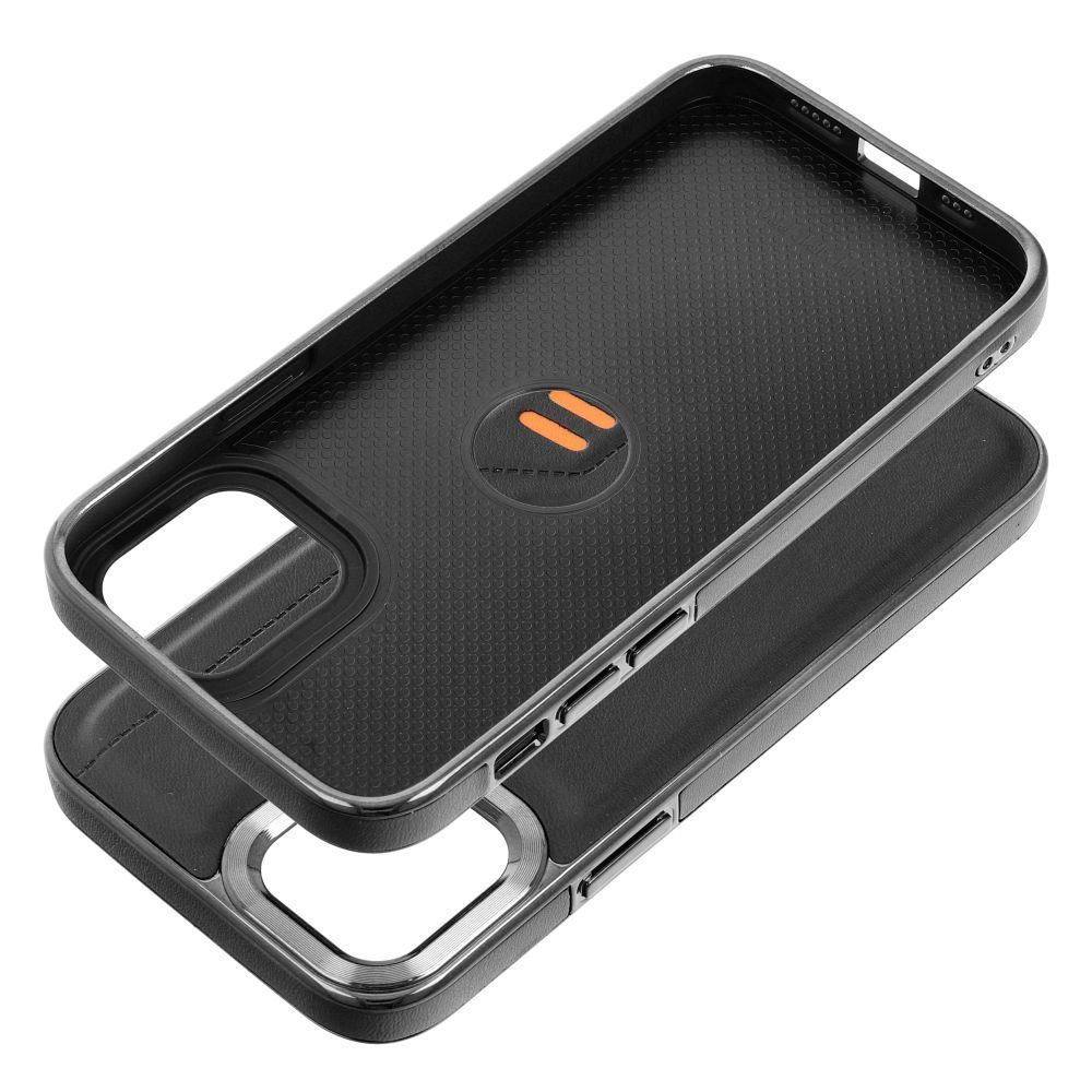 Etui Case Plecki Milano Iphone 12 / 12 Pro Czarny + Szkło 9H