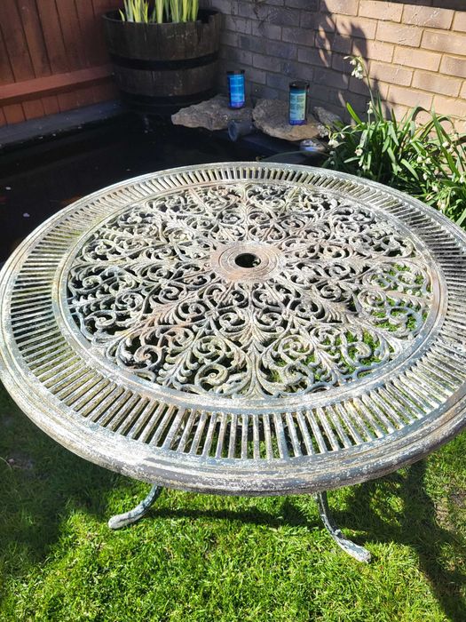 Ogrodowe meble aluminiowe stół + 4 krzesła PROMOCJA + Wysyłka