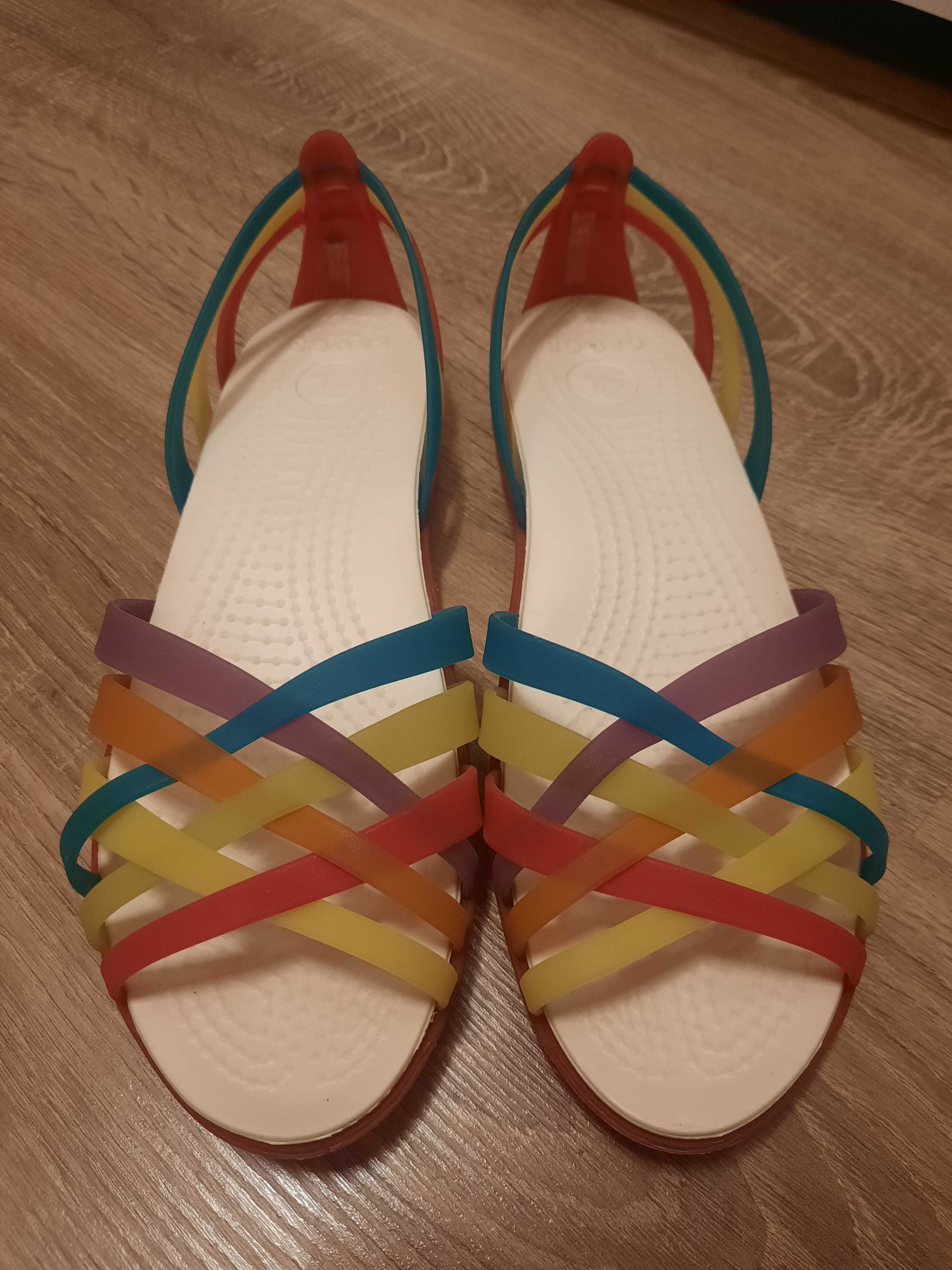 Crocs huarache flat multi kolorowe 36,5