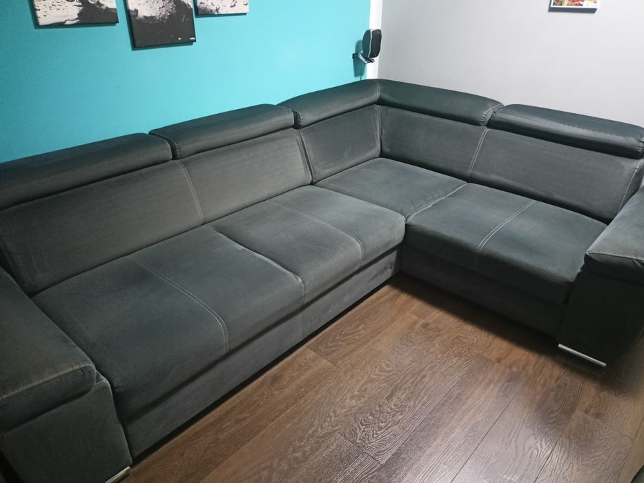 Narożnik LOFT prawy Black Red White
