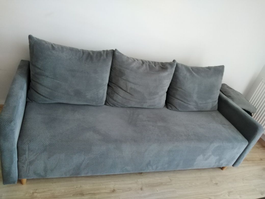 Sofa rozkładana Black Red White z pojemnikiem na pościel